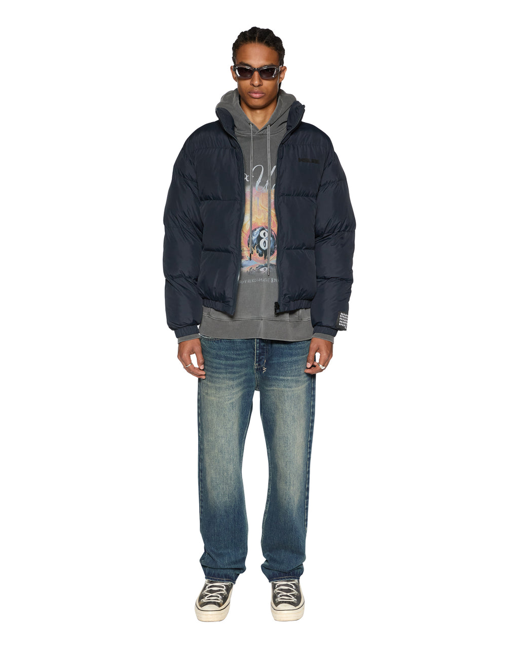 MENS SOTT PUFFER JACKET NAVY JACKETS