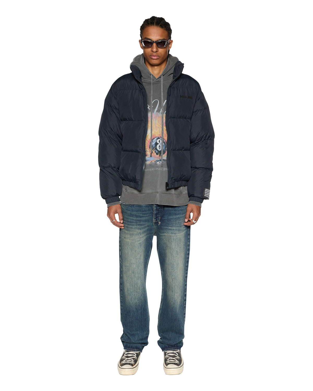 MENS SOTT PUFFER JACKET NAVY JACKETS