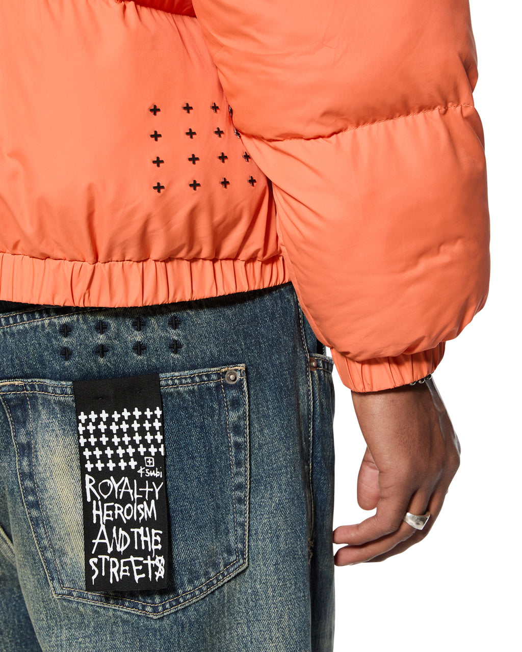 MENS SOTT PUFFER JACKET RUST JACKETS