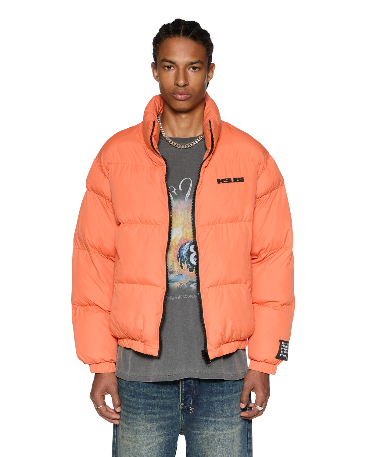 MENS SOTT PUFFER JACKET RUST JACKETS
