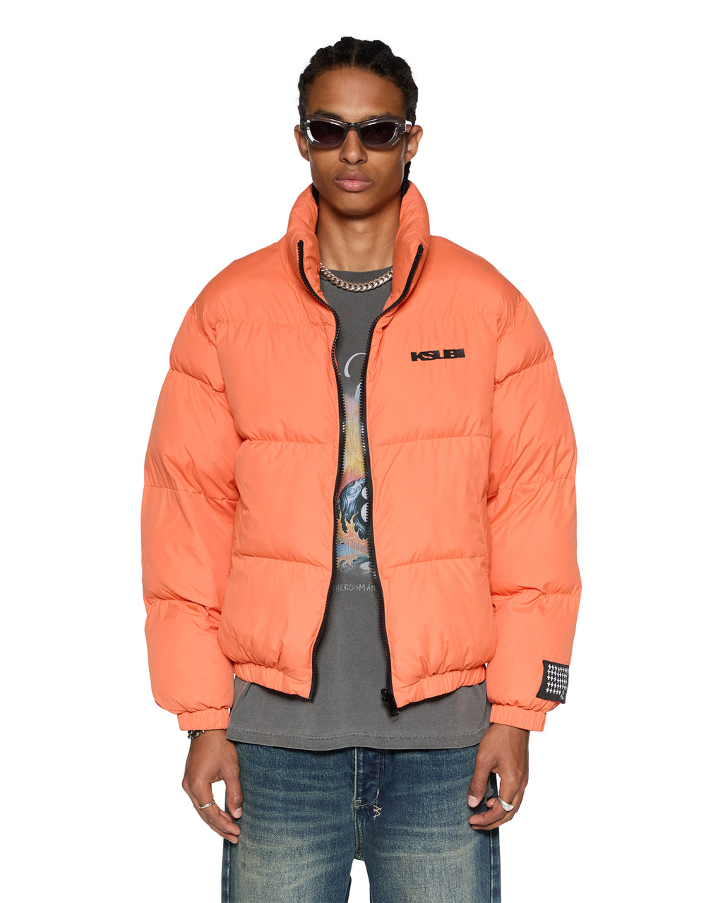 MENS SOTT PUFFER JACKET RUST JACKETS