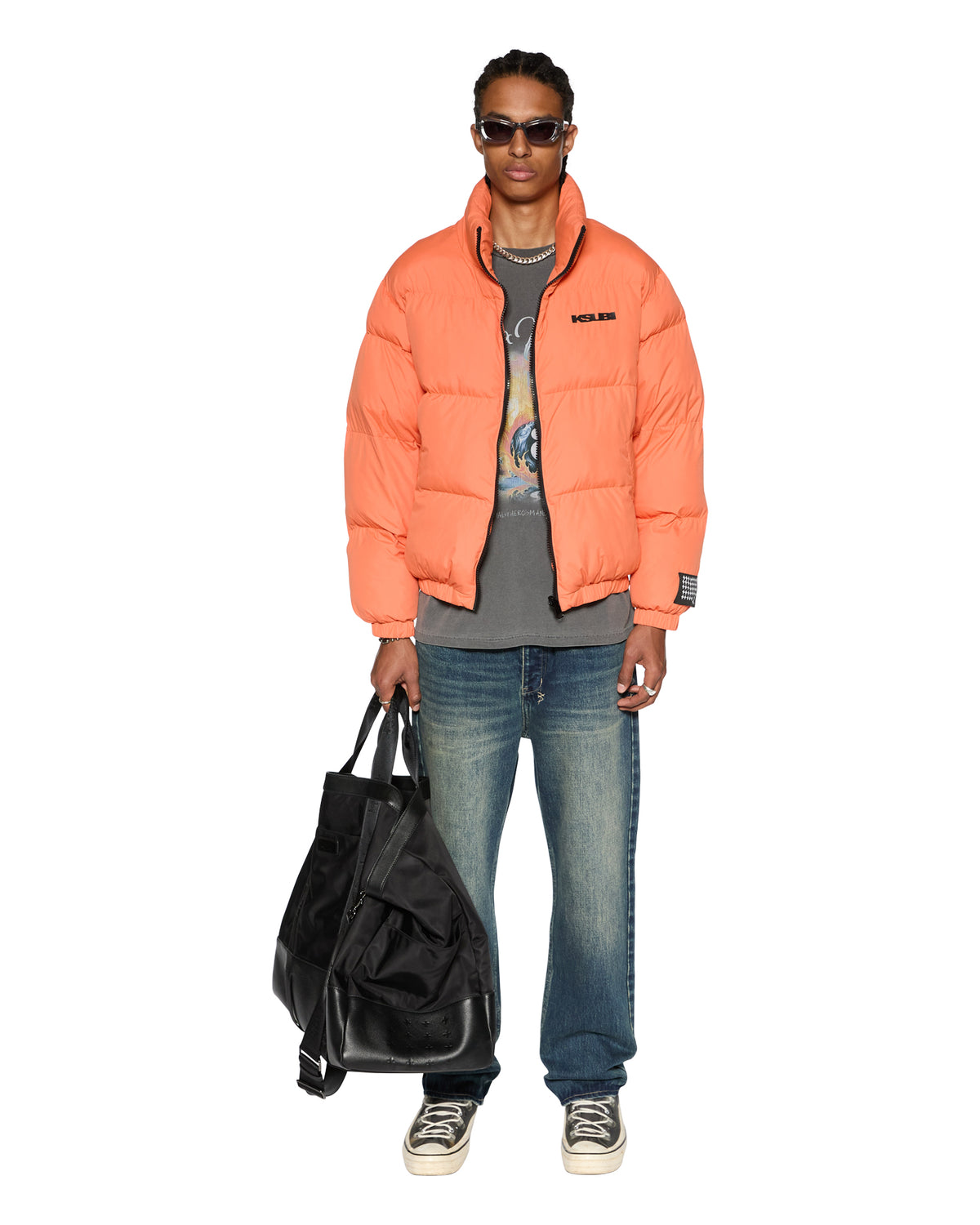 MENS SOTT PUFFER JACKET RUST JACKETS