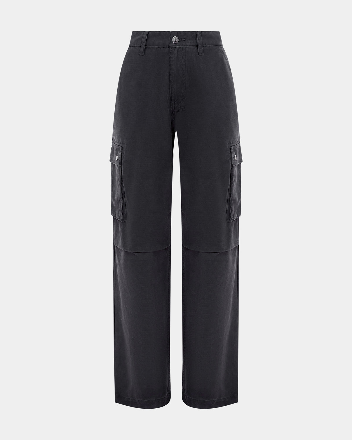 Womens Squad Cargo Charcoal Pants - Grey