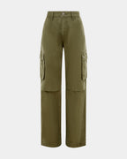 WOMENS SQUAD CARGO KHAKI PANTS