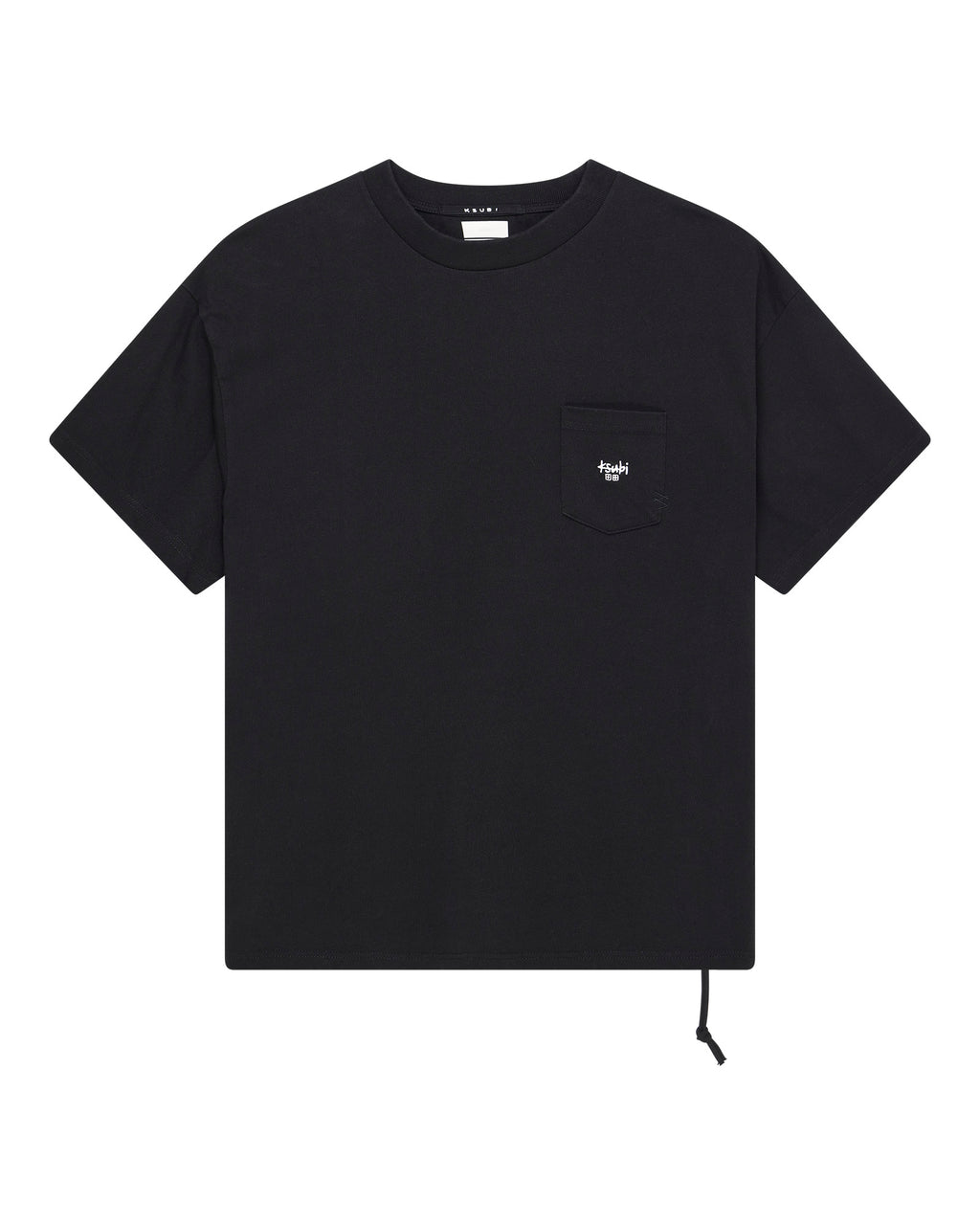Mens Stamp Ekcess Pocket Ss Tee Black Oversized Tees - Black