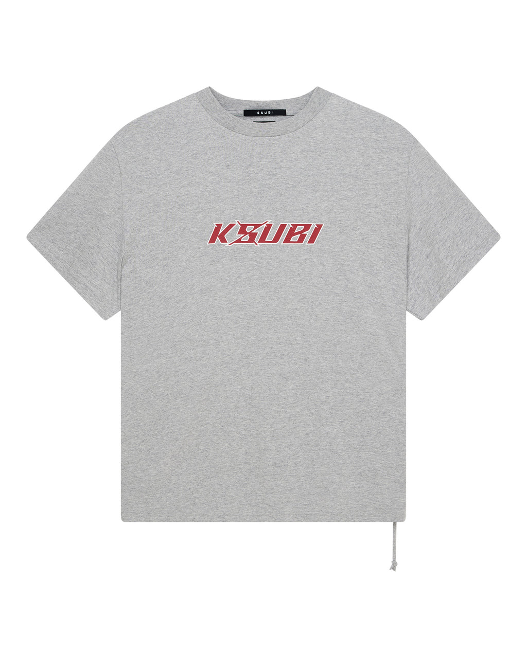 Mens Stinger Biggie Ss Tee Grey Marle Oversized Tees - Grey