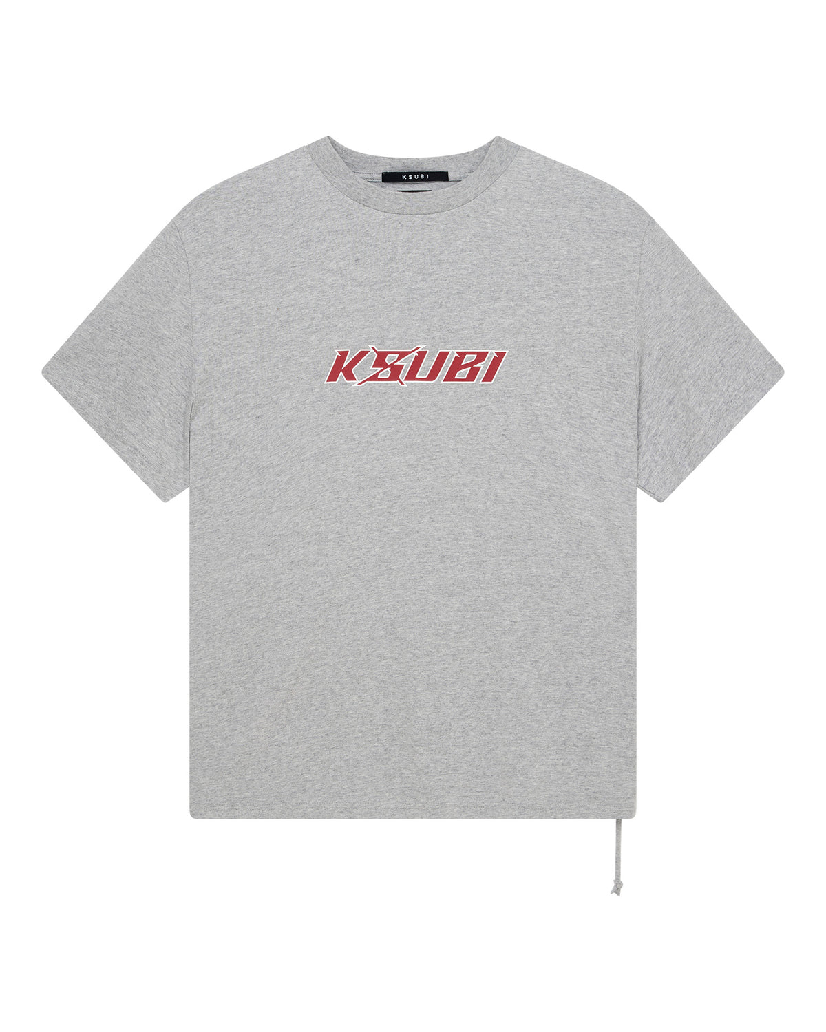 Mens Stinger Biggie Ss Tee Grey Marle Oversized Tees - Grey