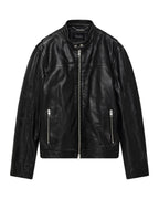 Mens Stinger Biker Moto Shell Regular Jackets - Black