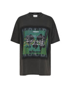 Womens Suspension Oh G Ss Tee Charcoal Oversized Tees - Grey
