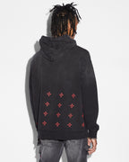 Mens 999 Juice Wrld Biggie Hoodie Jet Black Fade Oversized Fleece - Black