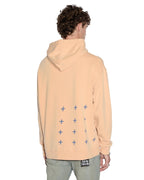 Mens Apex Biggie Hoodie Flare Oversized Fleece - Orange