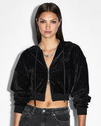 WOMENS RITZY INFINITY JUMPER BLACK FLEECE