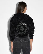 WOMENS RITZY INFINITY JUMPER BLACK FLEECE