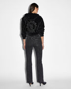 WOMENS RITZY INFINITY JUMPER BLACK FLEECE