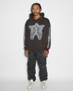 Mens Anti K Shredded Black Relaxed Denim Jeans - Black