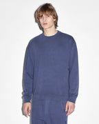 Mens 4x4 Biggie Crew Deep Oversized Fleece - Blue