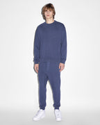 Mens 4x4 Biggie Crew Deep Oversized Fleece - Blue