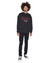 MENS  CHICAGO 4X4 BIGGIE CREW JET BLACK OVERSIZED FLEECE