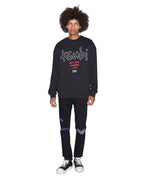 MENS CHITCH NYC LAID BLACK DENIM JEANS