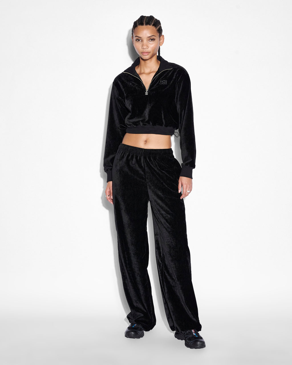 Womens Richie Origin Trak Black Relaxed Pants - Black