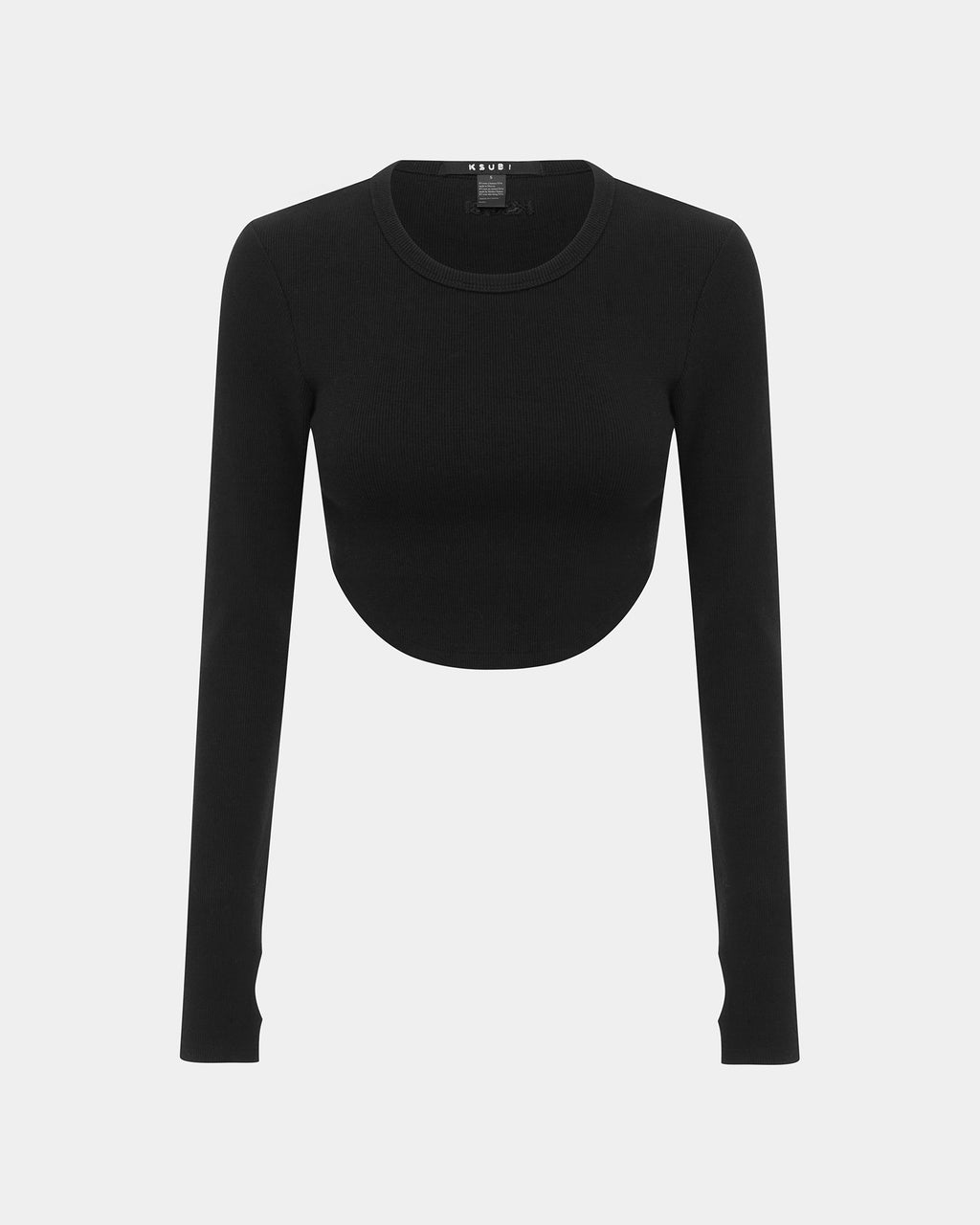 WOMENS SYNDICATE CROP LS TEE BLACK TEES