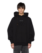 MENS KSUBI X STAYME7O EKCESS HOODIE JET BLACK FLEECE