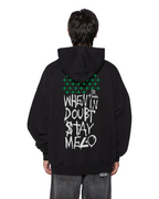 MENS KSUBI X STAYME7O EKCESS HOODIE JET BLACK FLEECE