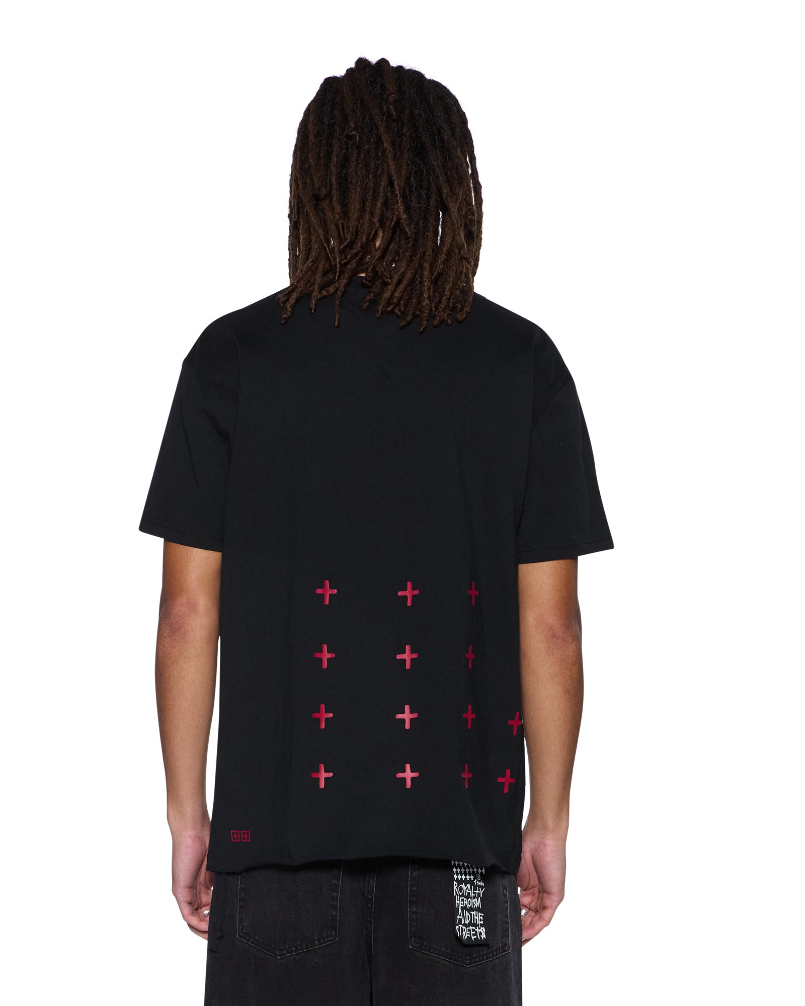 MENS ALL DAY BIGGIE SS TEE RED OVERSIZED TEES