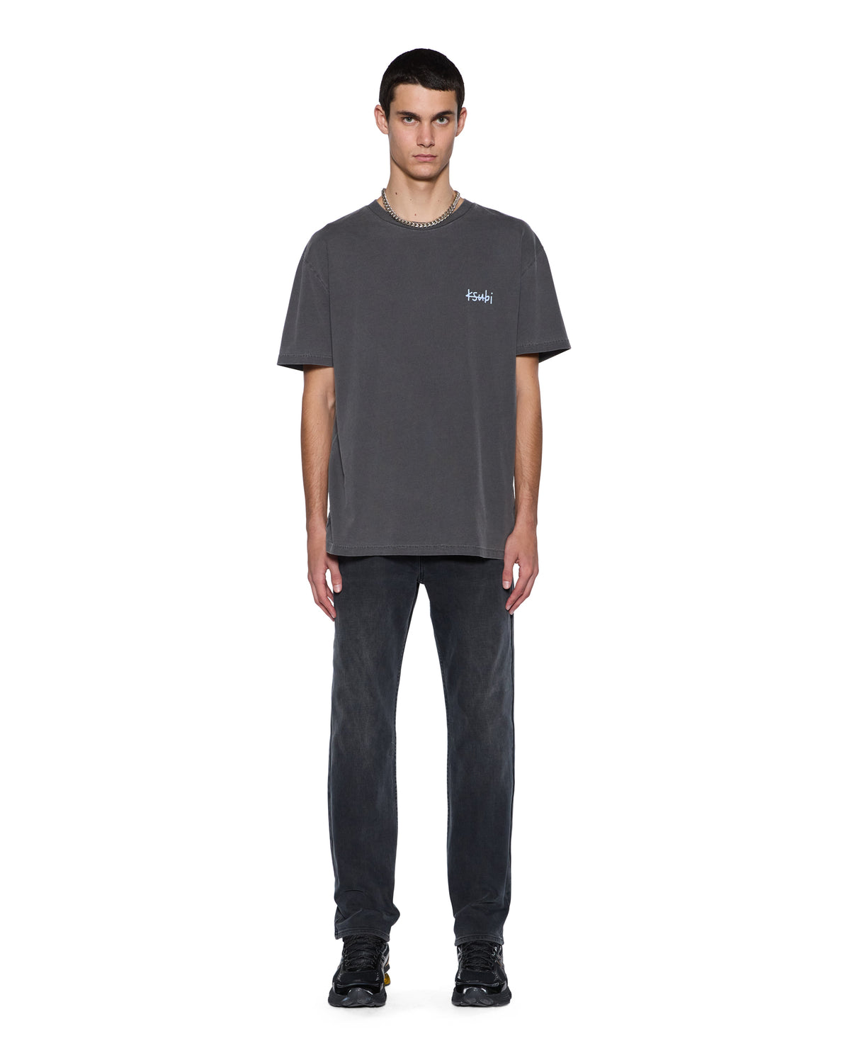 MENS ALL DAY BIGGIE SS TEE CHARCOAL TEES