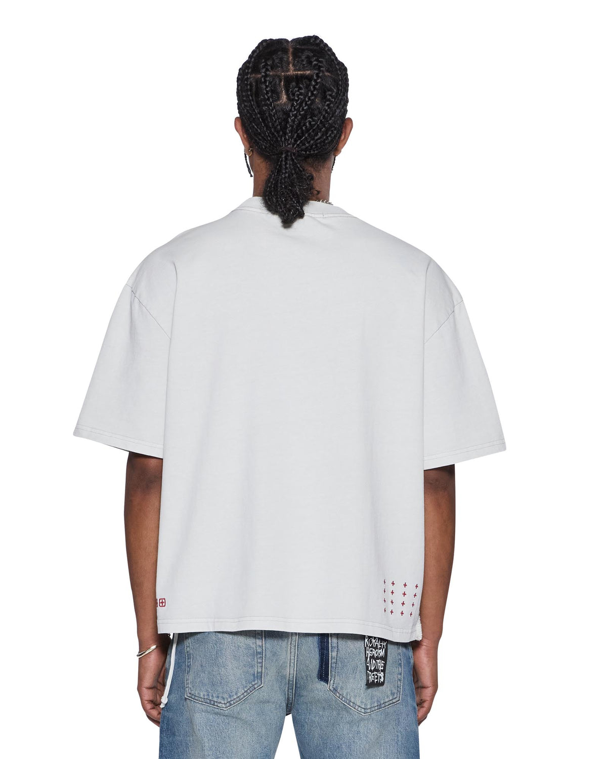 Mens Angel Halen Ss Tee Krete Baggy Tees - Grey