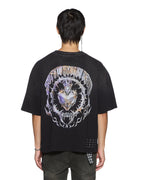 MENS ANGUISH HALEN SS TEE JET BLACK TEES