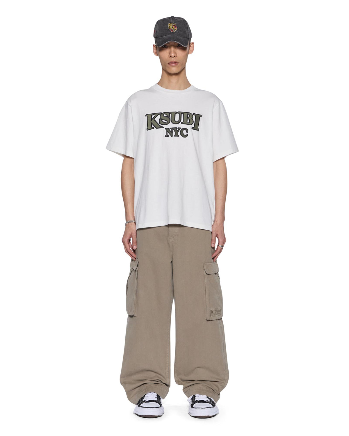 Mens Apex Ekcess Ss Tee Tru White Oversized Tees - White