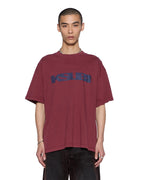 Mens Blasted Ekcess Ss Tee Ox Oversized Tees - Burgundy