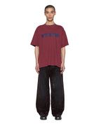 Mens Blasted Ekcess Ss Tee Ox Oversized Tees - Burgundy