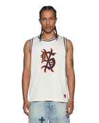 Mens Bolter Mesh Debut Singlet Ecru Regular Fashion Tops - Beige