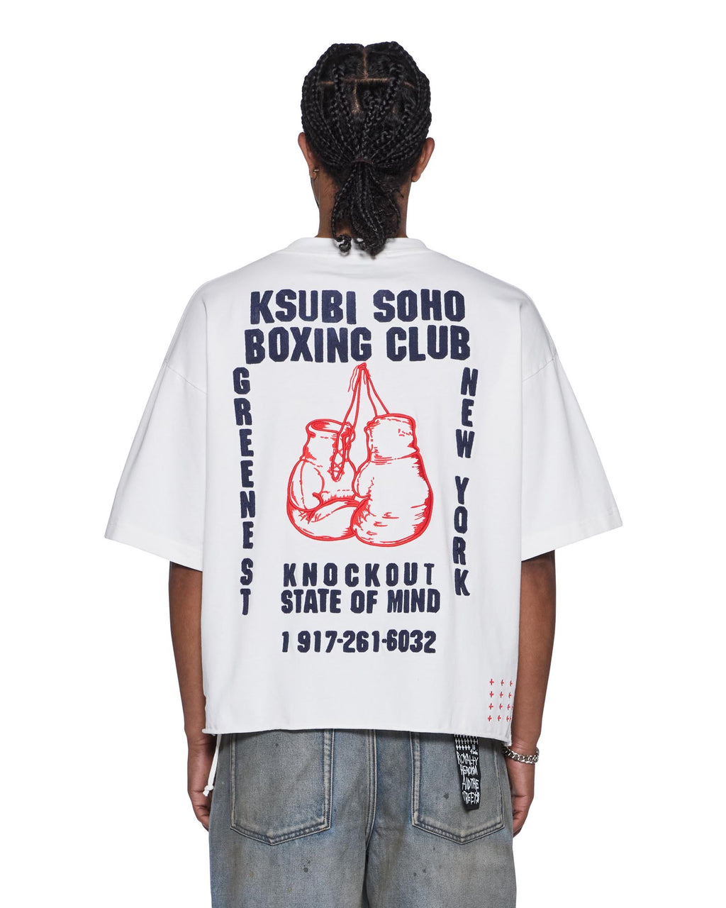 Mens Club Ekcess Ss Tee Tru White Oversized Tees - White