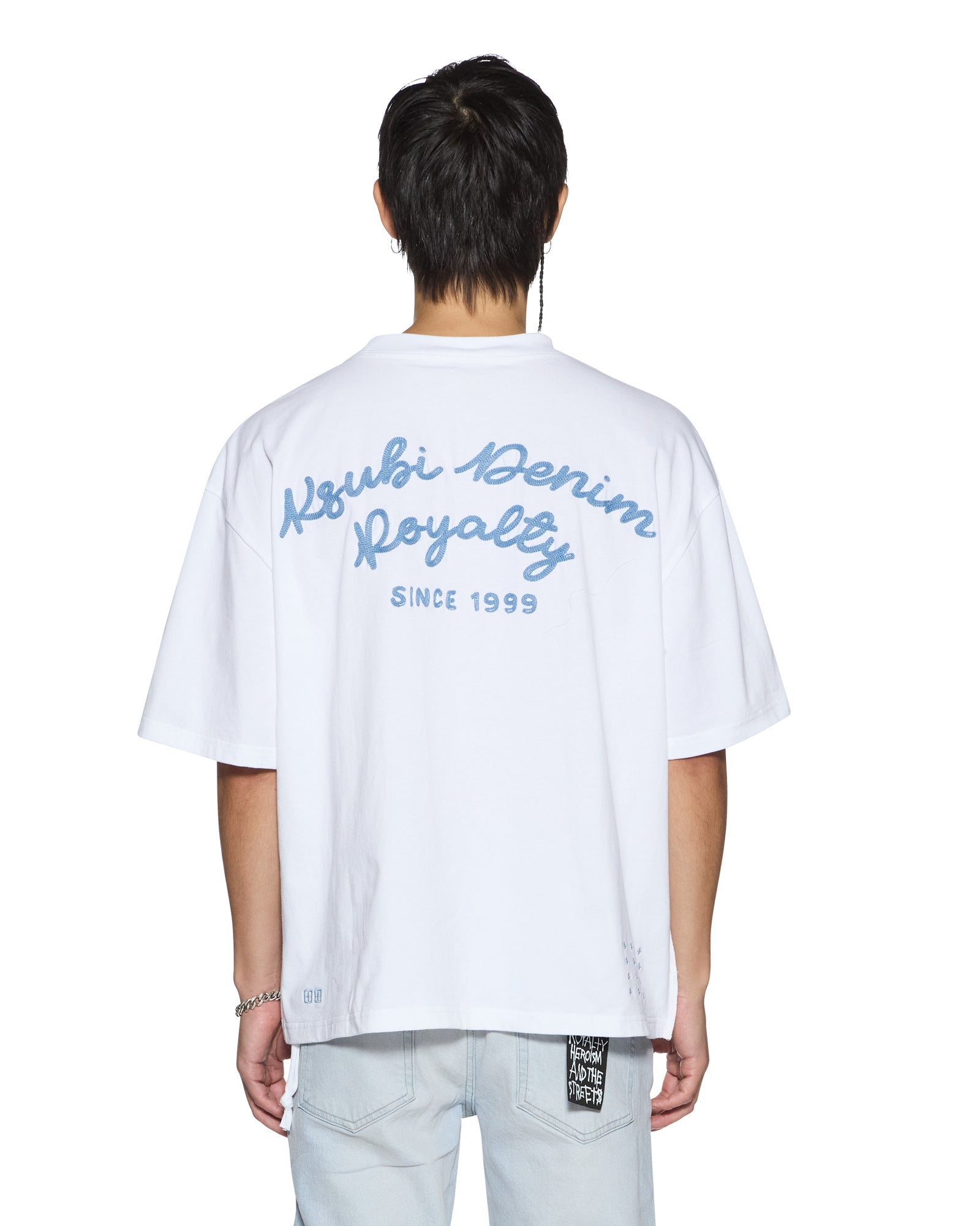 MENS EFFECT EKCESS POCKET SS TEE TRU WHITE OVERSIZED TEES