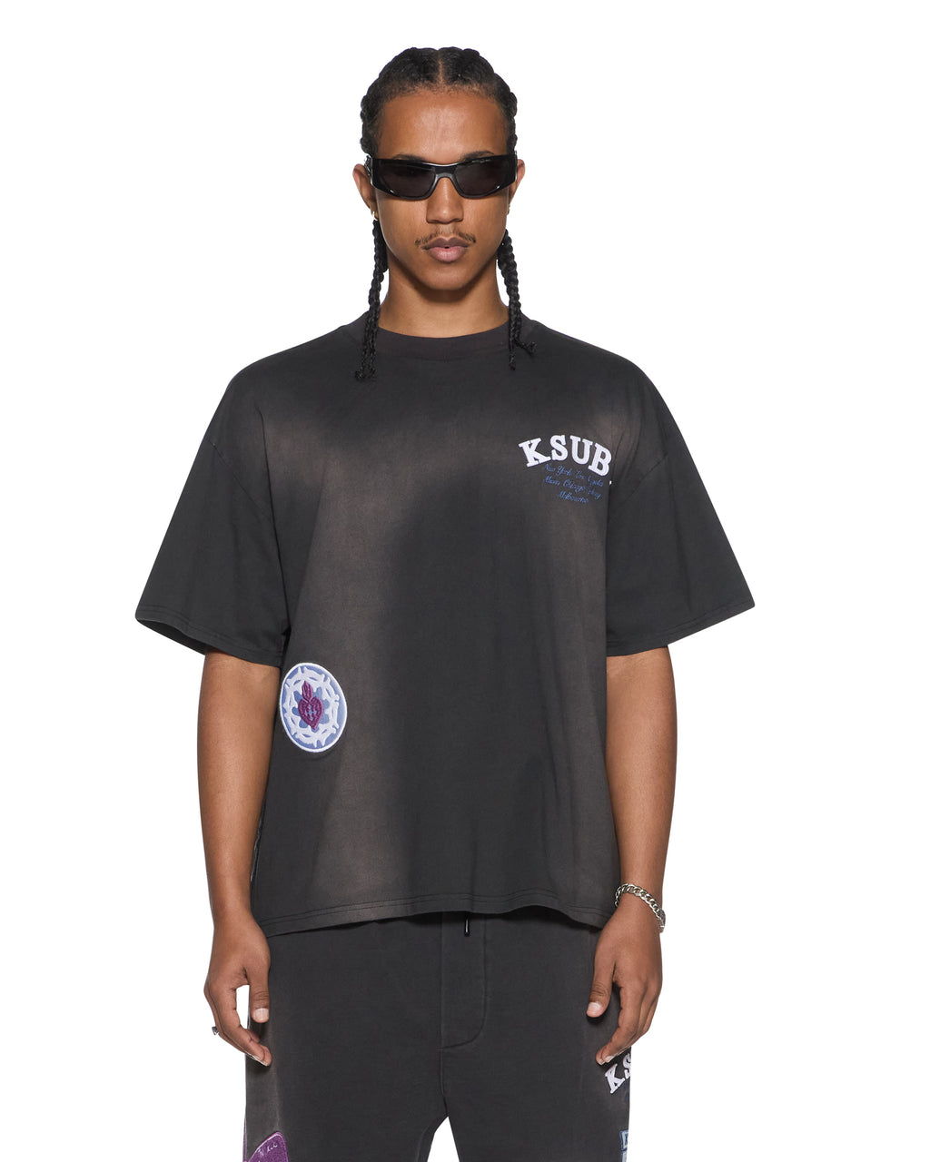 MENS GENESIS EKCESS SS TEE CHARCOAL FADE TEES