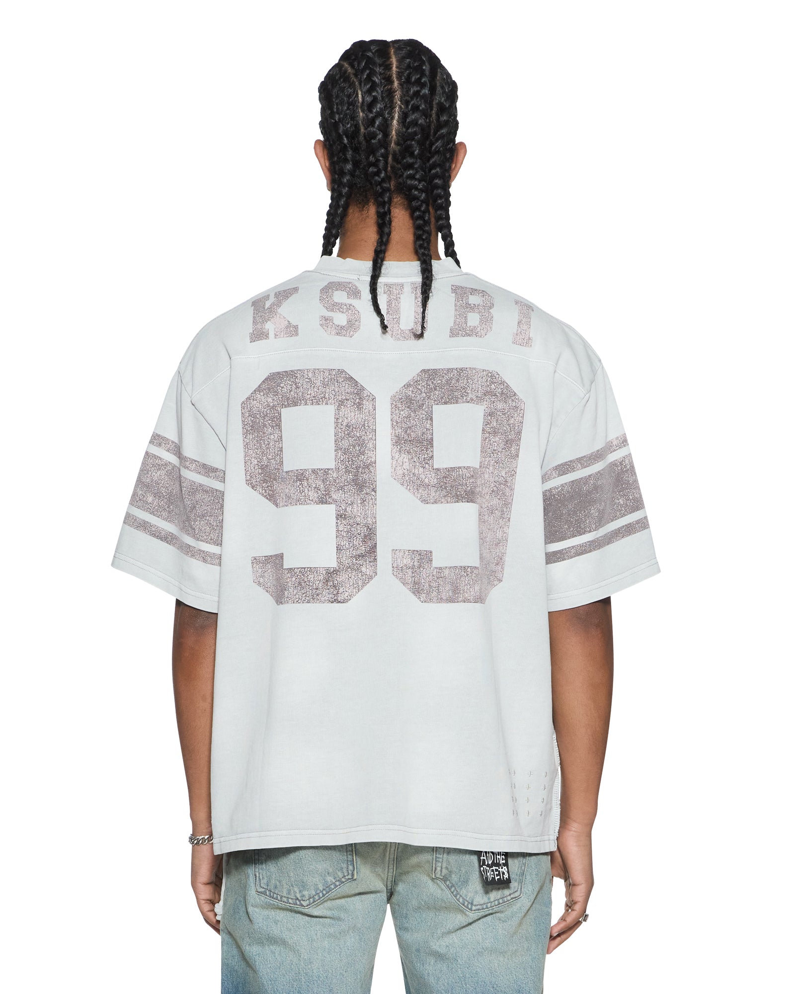 Mens Halftime Ss Duke Jersey Krete Fade Fashion Tops | Ksubi ++