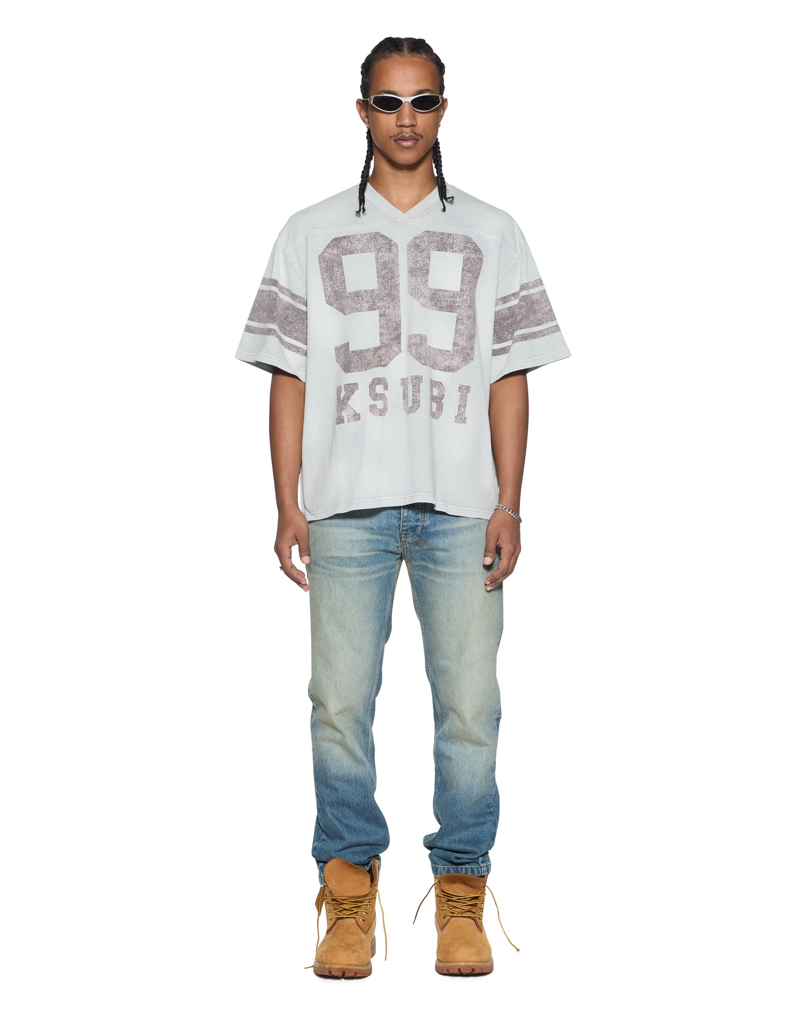 Mens Halftime Ss Duke Jersey Krete Fade Fashion Tops | Ksubi ++