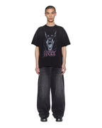 Mens K9 Ekcess Ss Tee Black Fade Oversized Tees - White