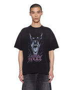 Mens K9 Ekcess Ss Tee Black Fade Oversized Tees - White