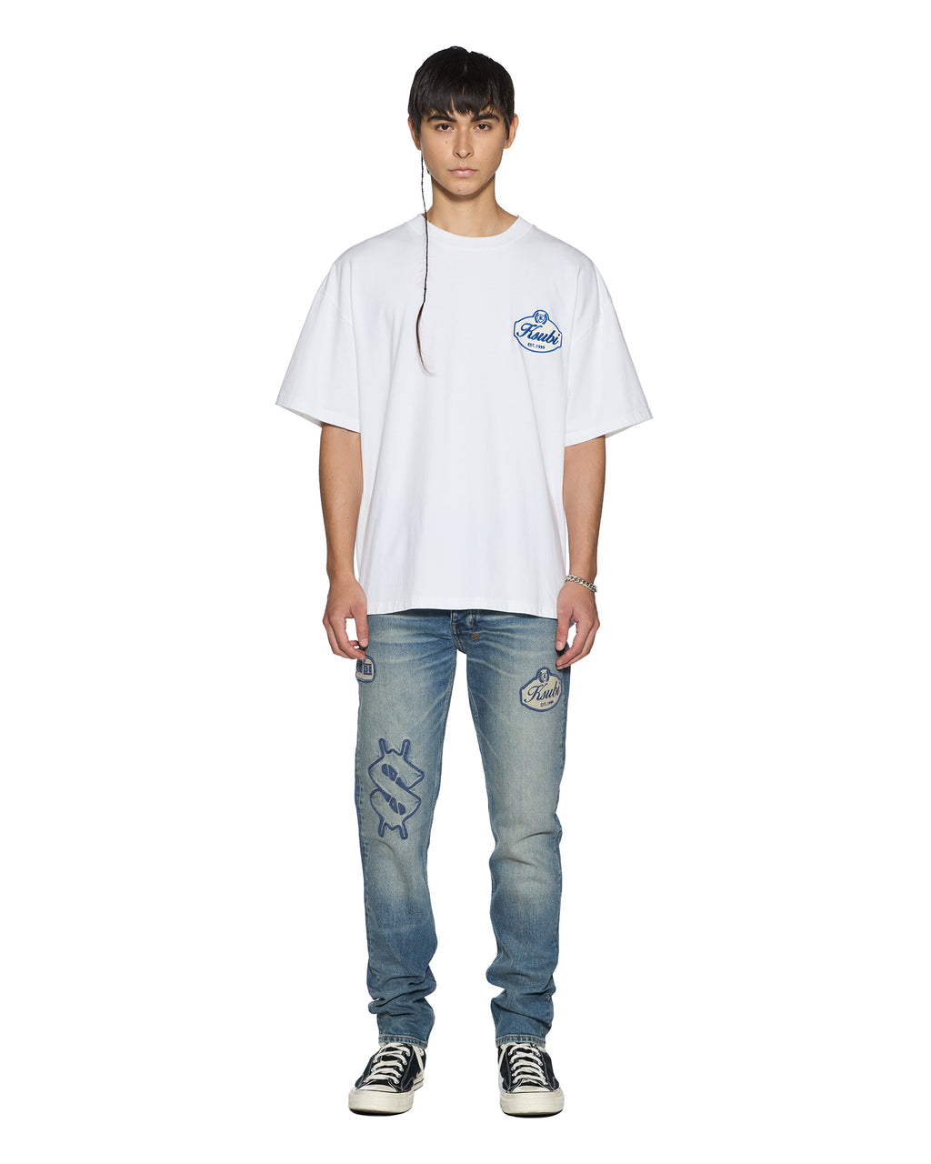 Mens Klasse Ekcess Ss Tee Tru White Oversized Tees - White