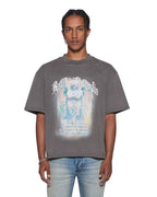 Mens Ksaint Ekcess Ss Tee Charcoal Baggy Tees - Grey