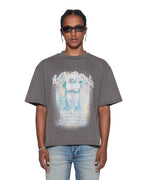Mens Ksaint Ekcess Ss Tee Charcoal Baggy Tees - Grey