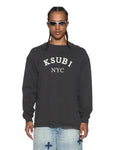 LAYBEL EKCESS LS TEE WASHED BLACK