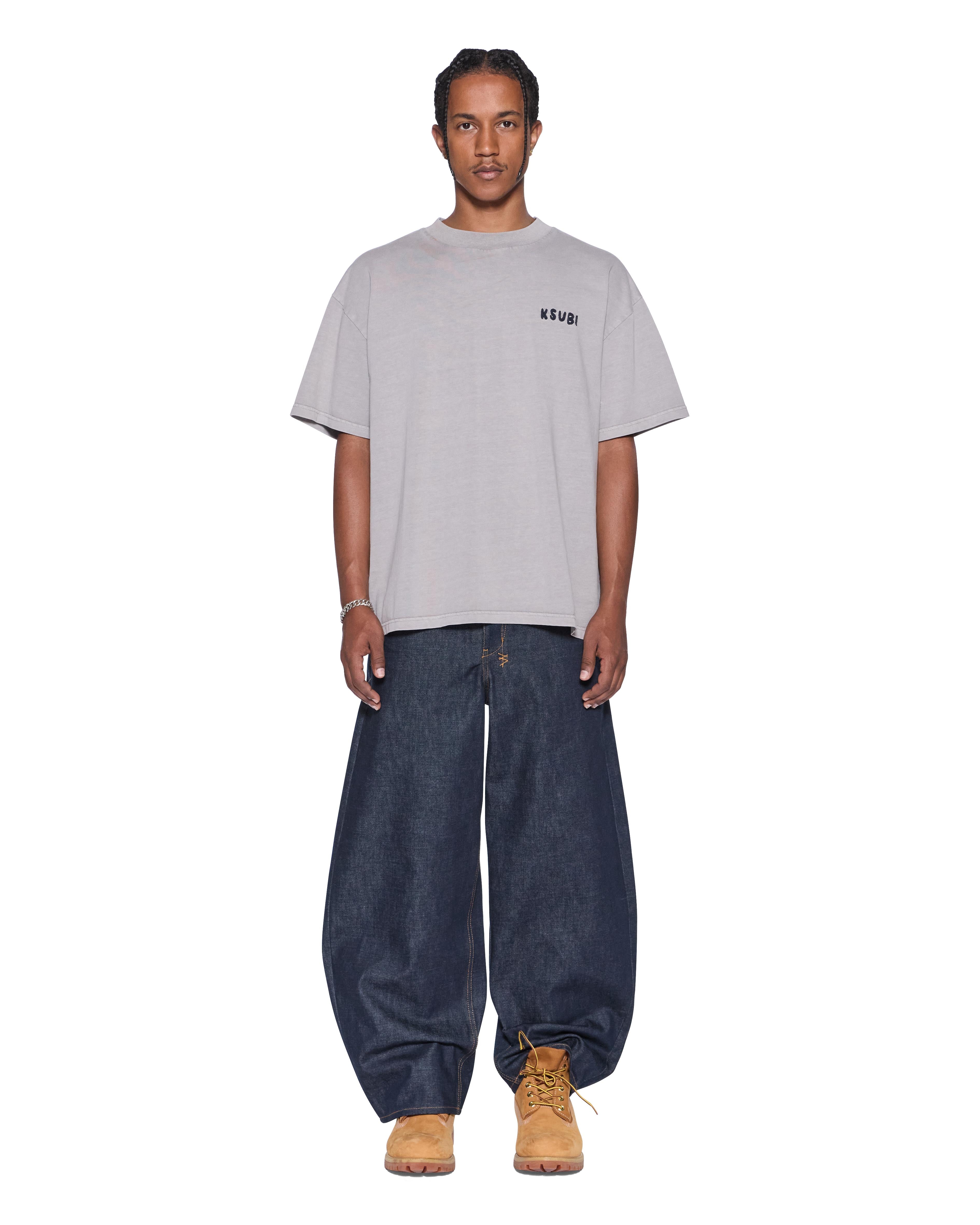 Mens Maxx Selvedge Raw Blue Baggy Denim Jeans | Ksubi ++