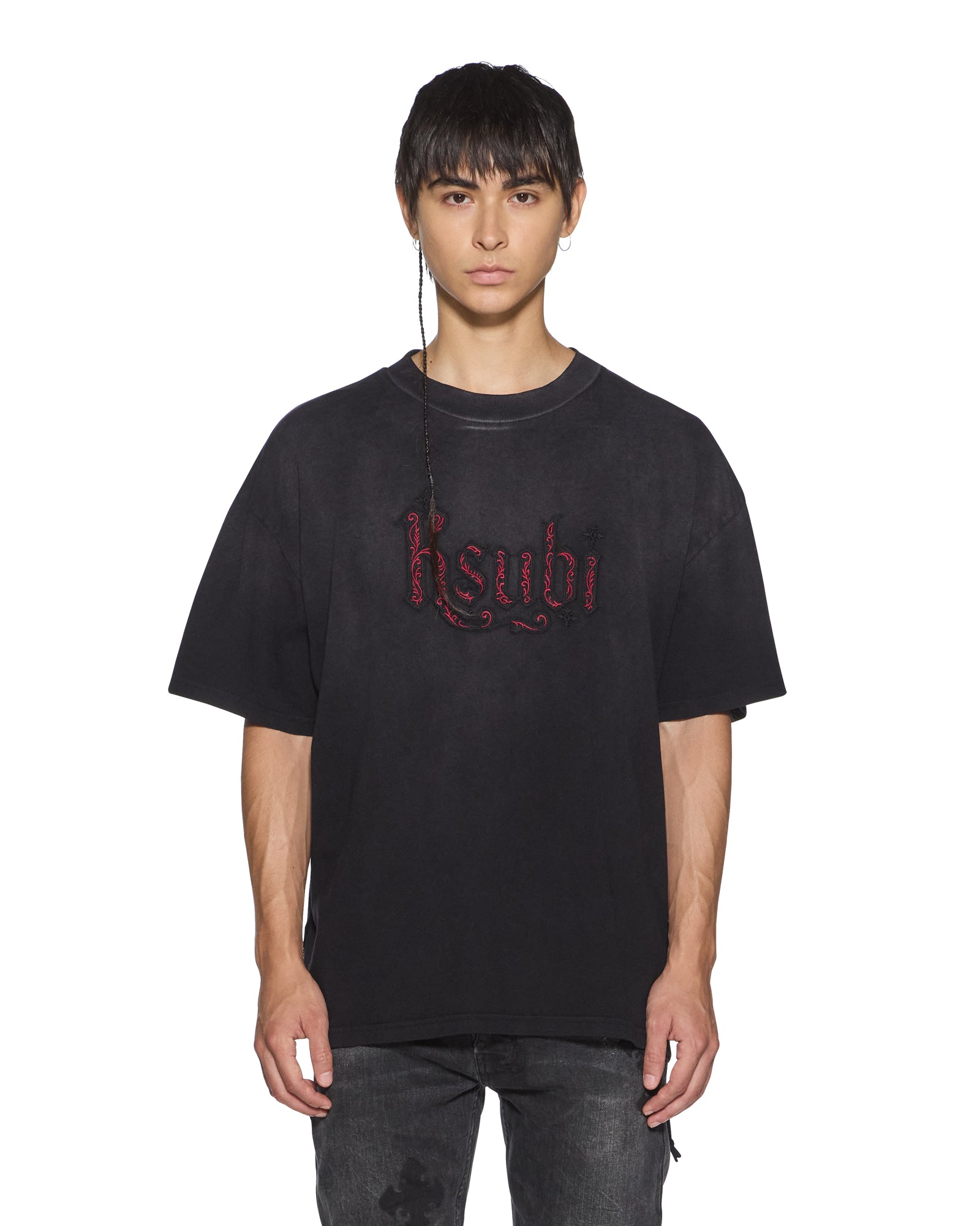 Mens Paise Ekcess Ss Tee Black Fade Tees | Ksubi ++