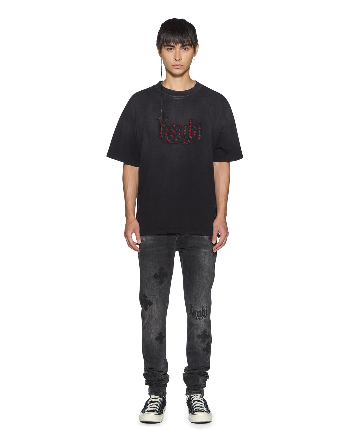 MENS PAISE EKCESS SS TEE BLACK FADE TEES