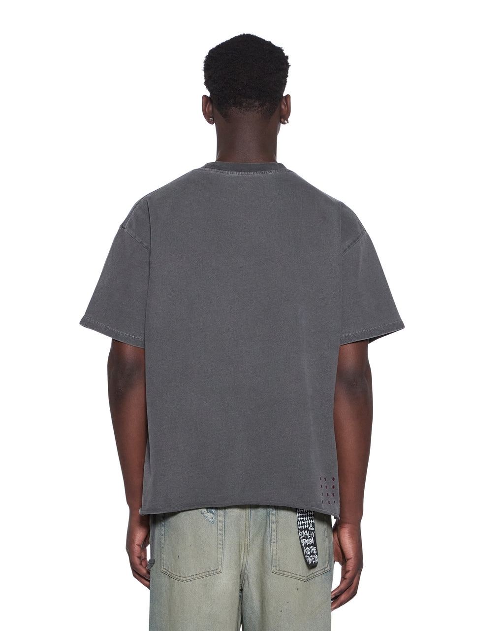 Mens Prestige Ekcess Ss Tee Charcoal Oversized Tees - Grey